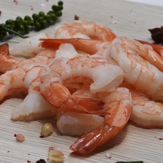 Frozen cooked PTO BT. Shrimp