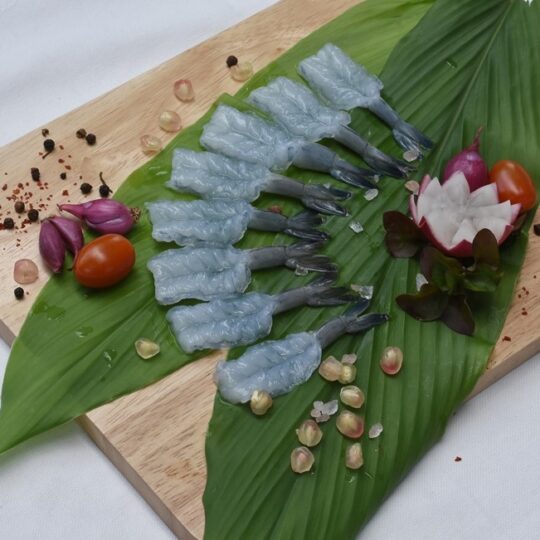 Frozen Butterfly Cut Vannamei Shrimp